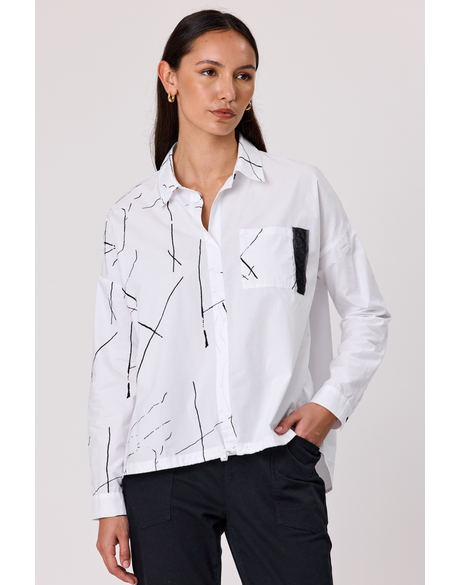 Moxie Tie Hem Shirt