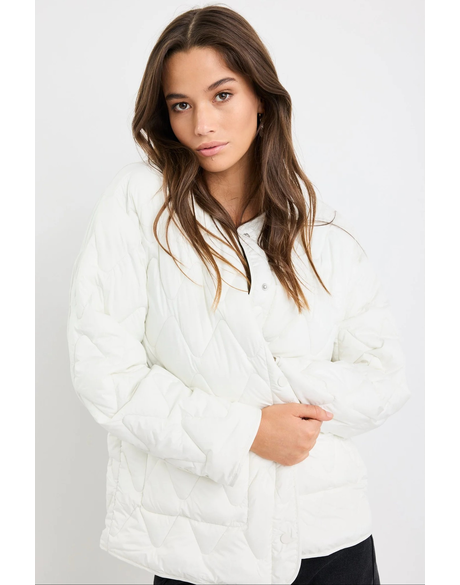 Frankly Boxy Snap Front Puffer Jacket