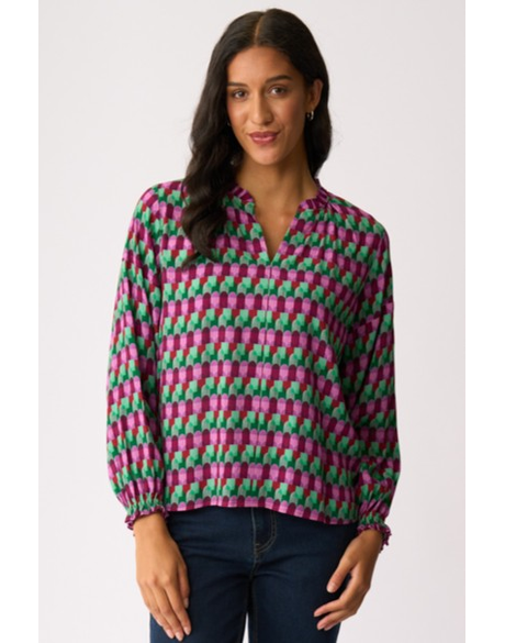 Elasticated Cuff Blouse