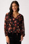 Drawcord Hem Blouse