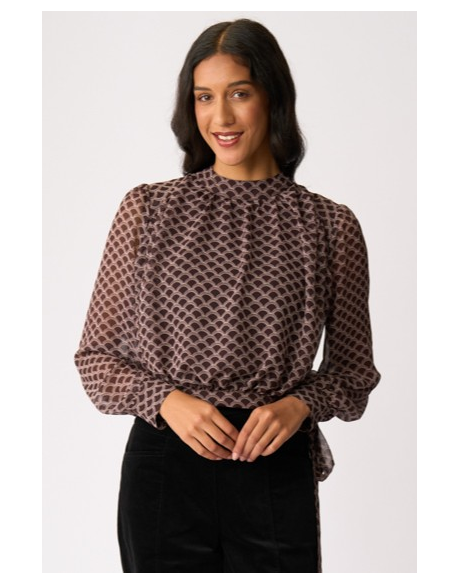 Gather High Neck Top