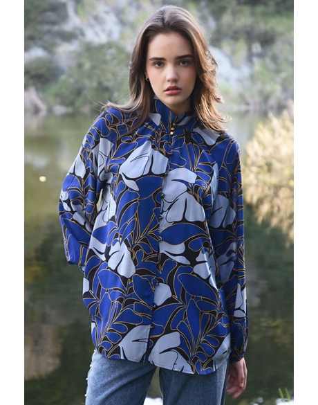 High & Might Blouse (Blue)