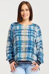 Havana Top (Ocean Plaid)