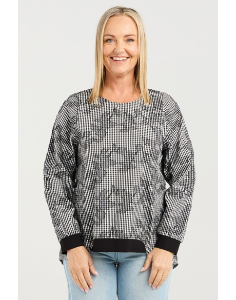 Havana Top (Floral Check)