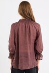 Prospect Tie Front Mid Sleeve Top