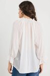 Prospect Tie Front Mid Sleeve Top