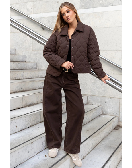 Varsity Forward Seam Barrel Jeans