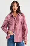 You Got This Stripe Oversized Boyfriend Shirt