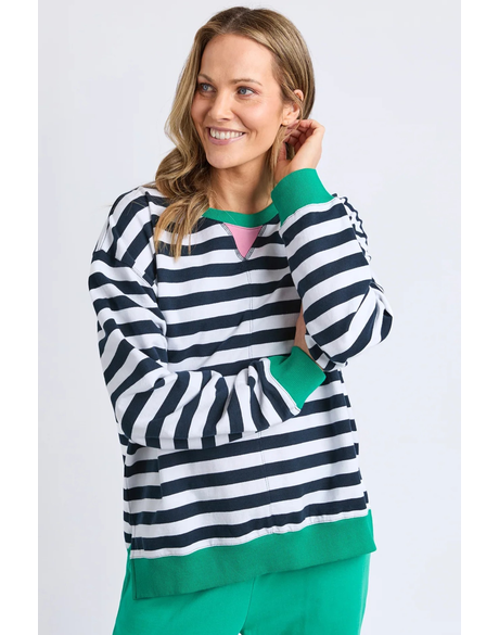 Maps Crew (Navy and White Stripe)