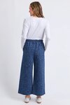 Anna Animal Denim Pant (Dark Blue Animal Print)