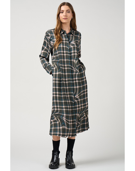 Illusion Shirt Dress