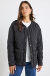 Frankly Boxy Snap Front Puffer Jacket
