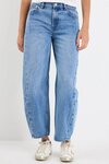 Graduate 90s Blue Non Stretch Barrel Jeans