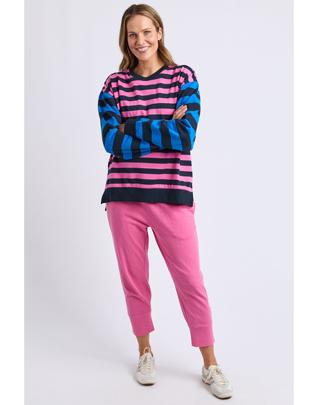 Eden Crew (Pink/Navy/Blue Stripe)