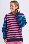 Eden Crew (Pink/Navy/Blue Stripe)