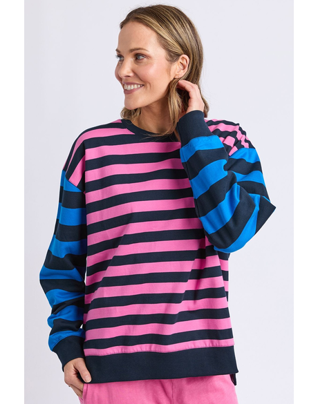 Eden Crew (Pink/Navy/Blue Stripe)