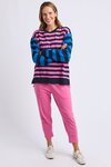 Eden Crew (Pink/Navy/Blue Stripe)