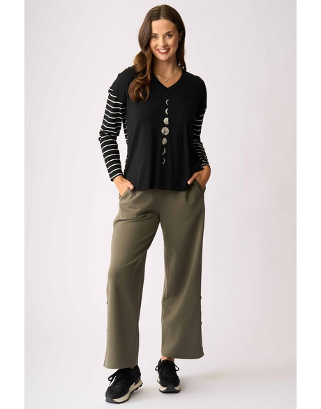 Combo Print Top (Moon Phases)