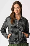 Jacquard Knit Bomber (Spot Floral)
