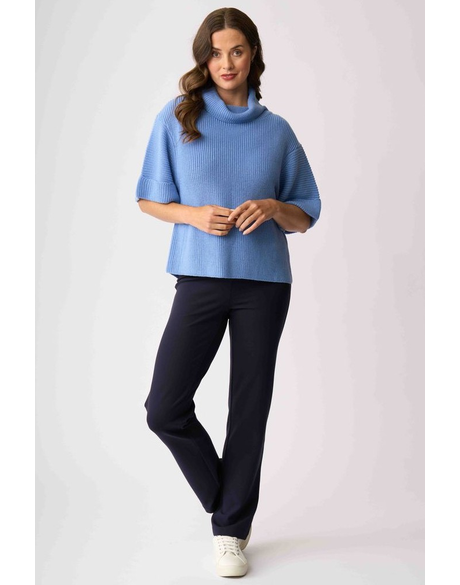 Straight Leg Pant (Navy)