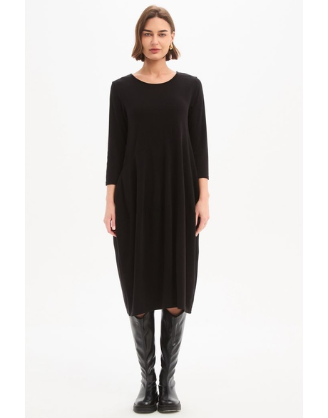 Diagonal Seam Knit Dress