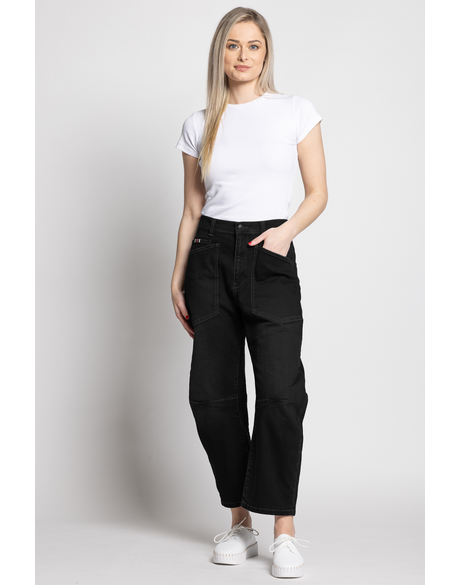 Marlow Barrel Jeans (Black Wash)