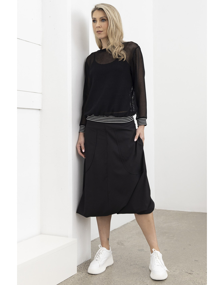 Stormy Chic Skirt 