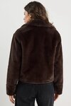 Lodge Chocolate Brown Faux Fur Jacket