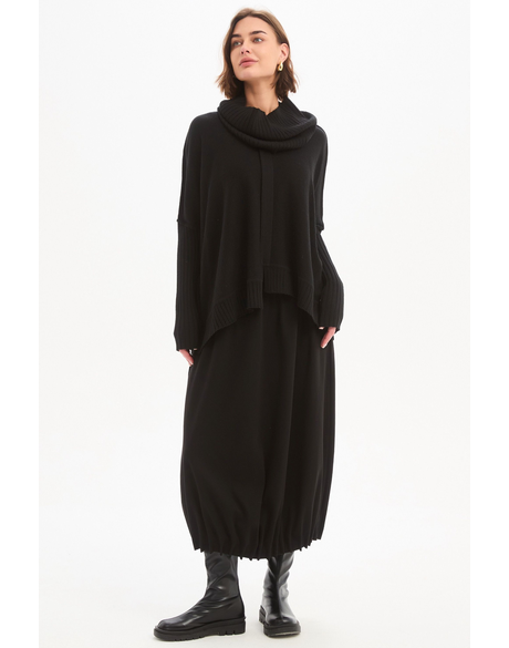 Boxy Rib Sleeve Knit