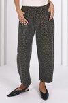 Leo Barrel Jeans (Khaki Leopard)