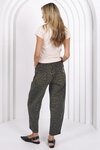 Leo Barrel Jeans (Khaki Leopard)