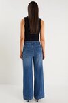 Zoey Marine Blue High Rise Wide Leg Pocket Jean