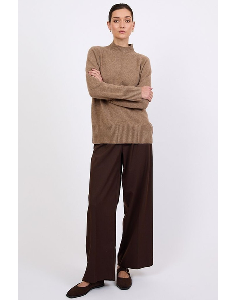 Cashmere Funnel Neck (Nutmeg)