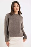 Cocoon Relaxed Knit Mock Neck Jumper