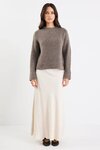 Cocoon Relaxed Knit Mock Neck Jumper