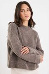 Cocoon Relaxed Knit Mock Neck Jumper
