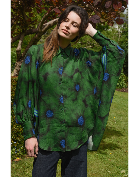Living The Dream Shirt (Green Floral)