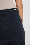 Zoey Black Petite High Rise Wide Leg Pocket Jean