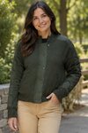 Knit and Woven Bomber Jacket