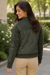 Knit and Woven Bomber Jacket