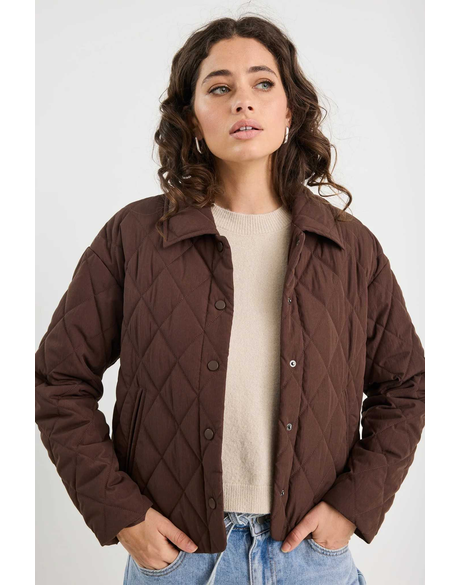 Absolute Collared Quilted Puffer Jacket