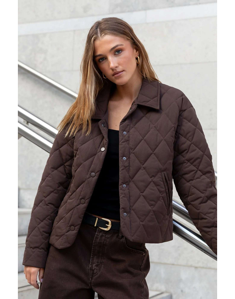Absolute Collared Quilted Puffer Jacket