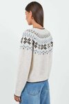 Shetland Oat Marle Fairsil Detail Cardigan