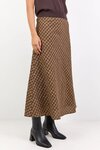 Companion Cotton Blend Bias Maxi Skirt
