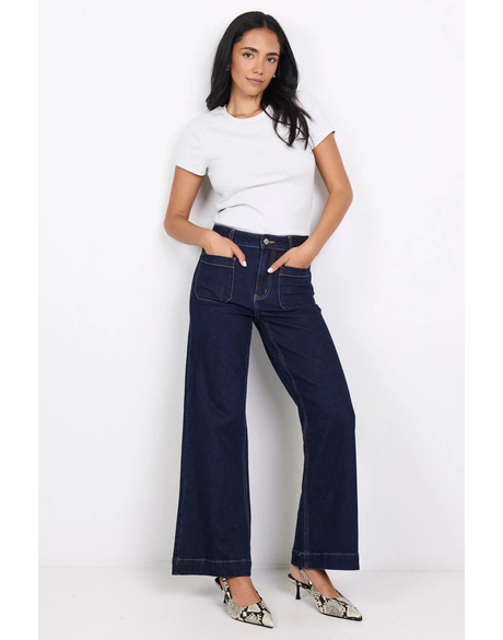 Zoey Petite High Rise Wide Leg Pocket Jean