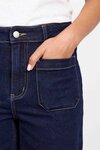 Zoey Petite High Rise Wide Leg Pocket Jean