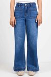 Zoey Petite High Rise Wide Leg Pocket Jean
