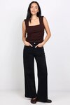 Zoey Petite High Rise Wide Leg Pocket Jean