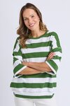 Mazie Block Stripe Sweat