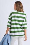 Mazie Block Stripe Sweat